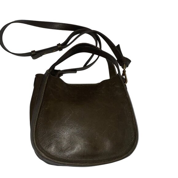 Madewell Sydney Forest Green Genuine Leather Crossbody Bag Adjustable Strap - Picture 3 of 16